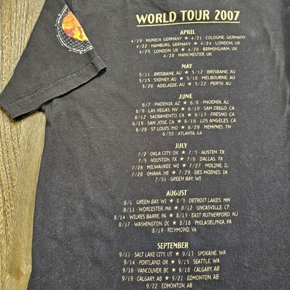 Keith Urban World Tour 2007 Short Sleeve Graphic TShirt Size S - Picture 7 of 9